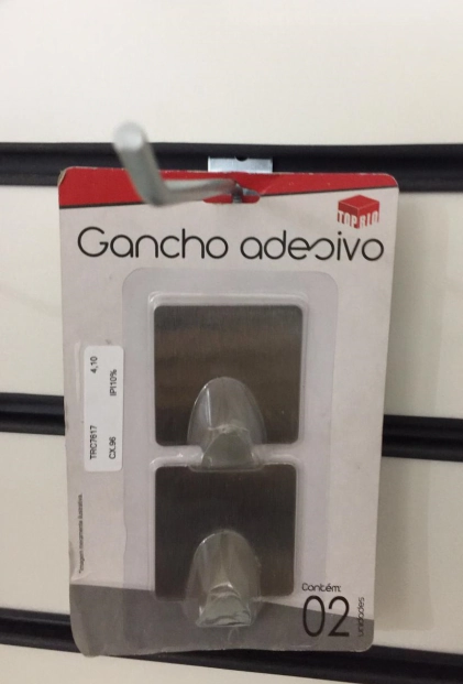 Trc7617 Gancho Adesivo De Metal 2 Un