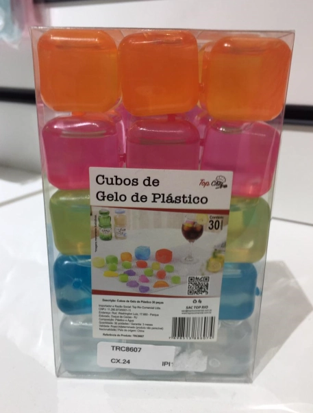 Cubo Gelo Plastico 30pcs Trc8607 Top Rio