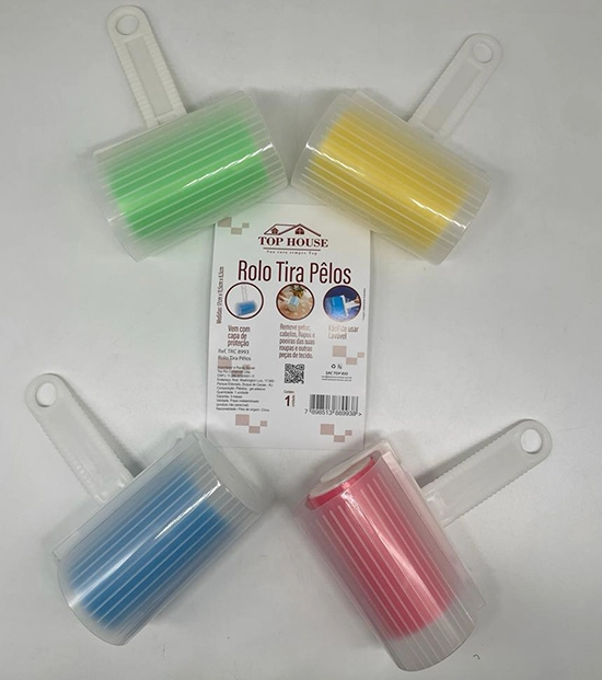 Rolo Tira Pelos Gel Adesivo Lavavel Trc8993 Top Rio