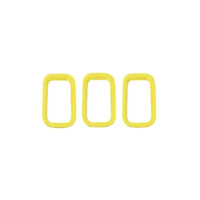 Kit Aros da Grade do Radiador FIAT UNO Amarelo 3 Peças - SHEK PARTS 019004