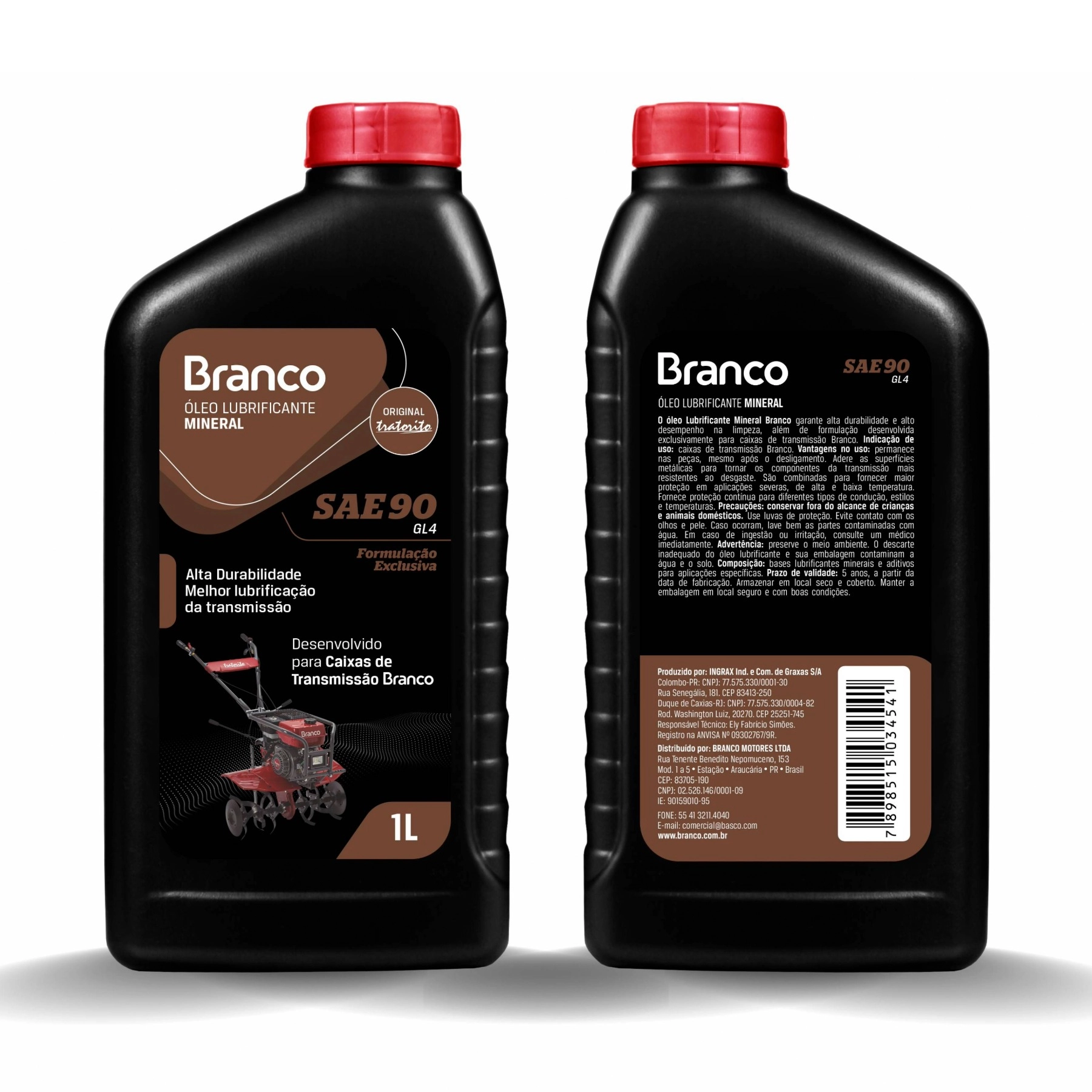 Óleo lubrificante mineral 1L Branco