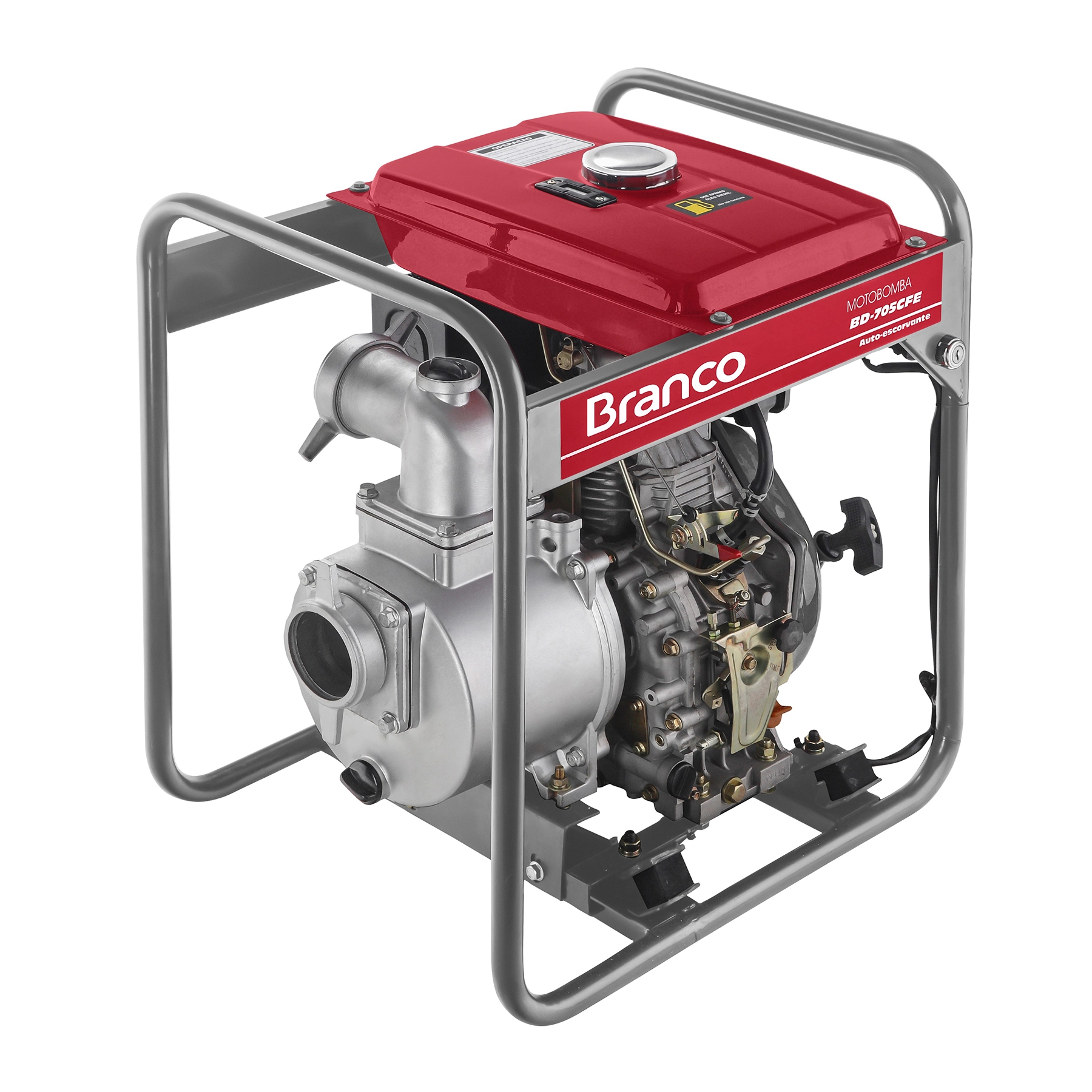 Motobomba Autoescorvante Diesel 3" BD-705CFE 7,0CV Branco