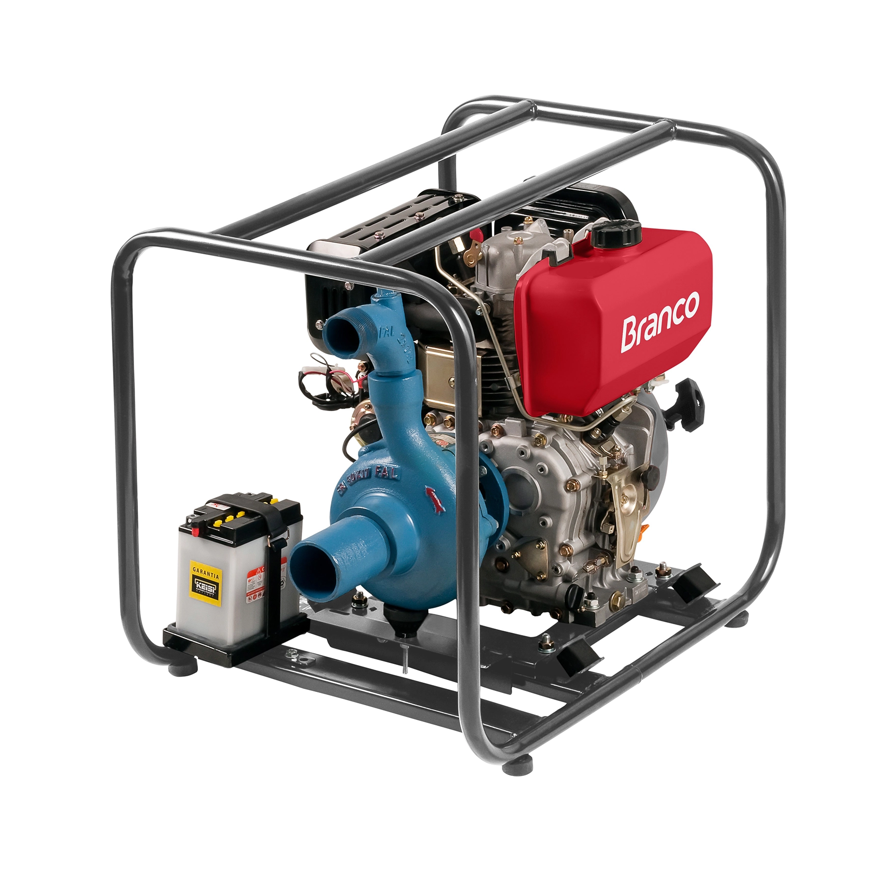 Motobomba Centrífuga Diesel 2" BD-709 10,0CV Branco