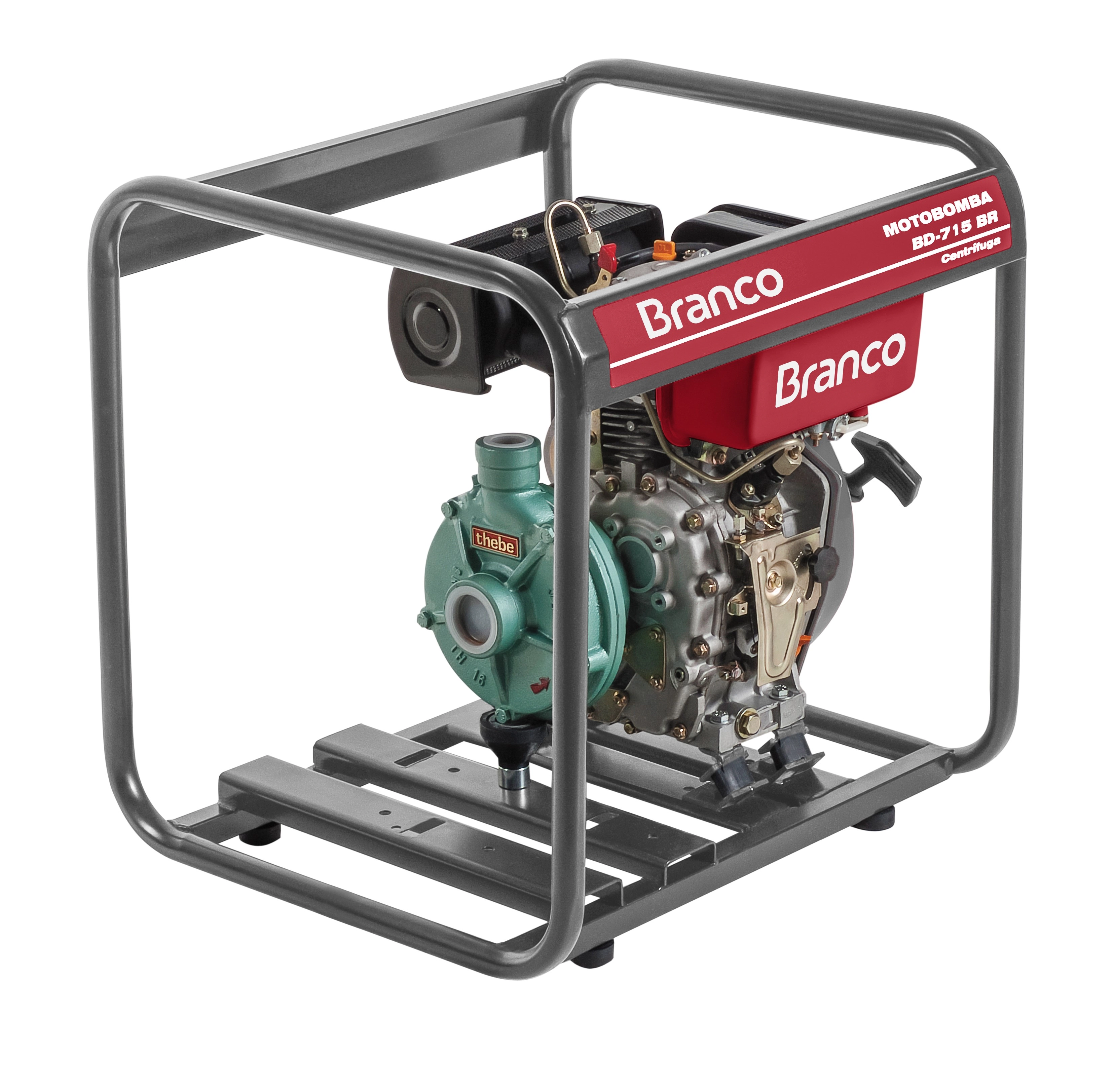 Motobomba Centrífuga Diesel 1" BD-715BR 5,0CV Branco