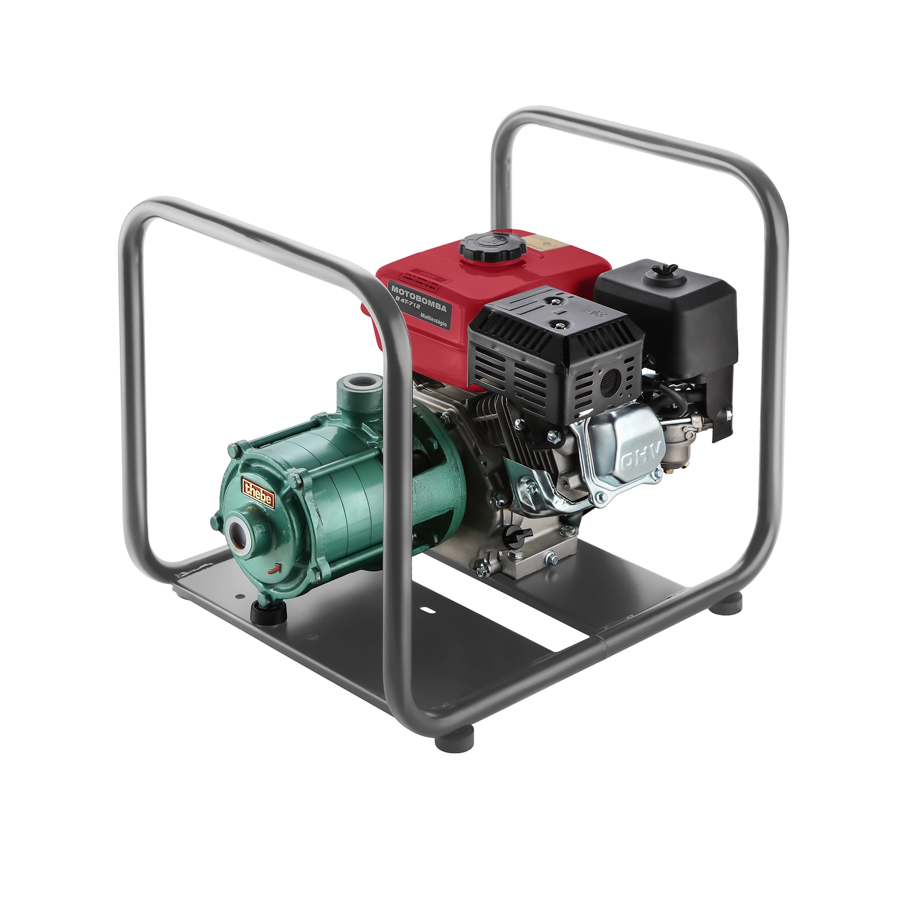 Motobomba Multiestágios Gasolina 1" B4T-712 5,5CV Branco