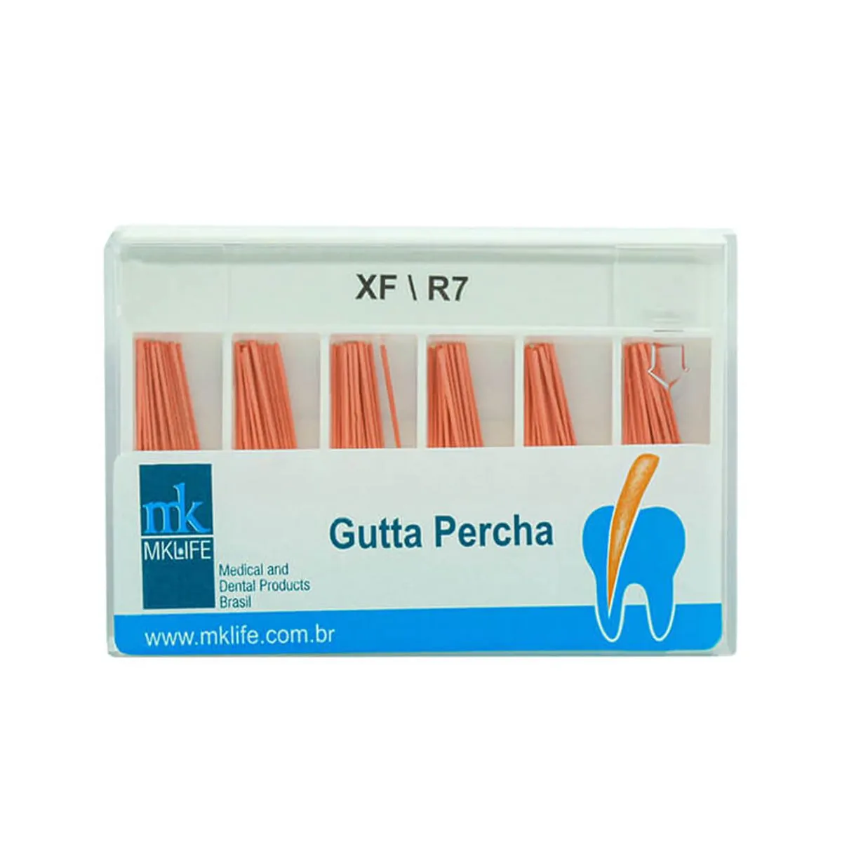 Cone de Gutta Percha Acessória com 120 - MK Life - Cone de Gutta Percha Acessória XF/R7 com 120 - MK