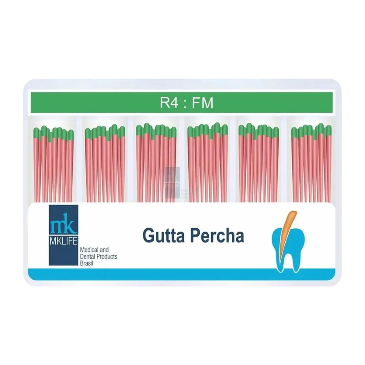 Cone de Gutta Percha Acessória com 120 - MK Life - Cone de Gutta Percha Acessória FM/R4 com 120 - MK