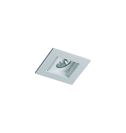 Spot Embutido Recuado Branco Mini Dicroica P/ 1 Lamp Branco