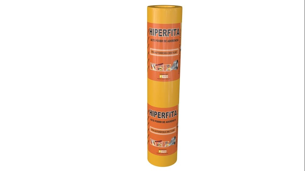 Fita Asfáltica Multiuso Impermeável 60cmx10m Hiperfita