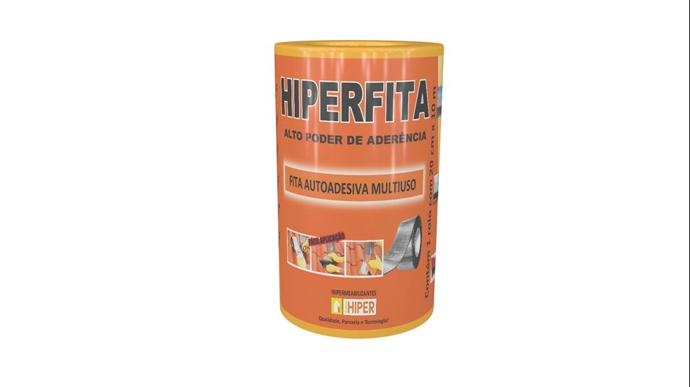 Fita Multiuso Aluminizada Vedação 20cm X 10 Metros Hiperfita