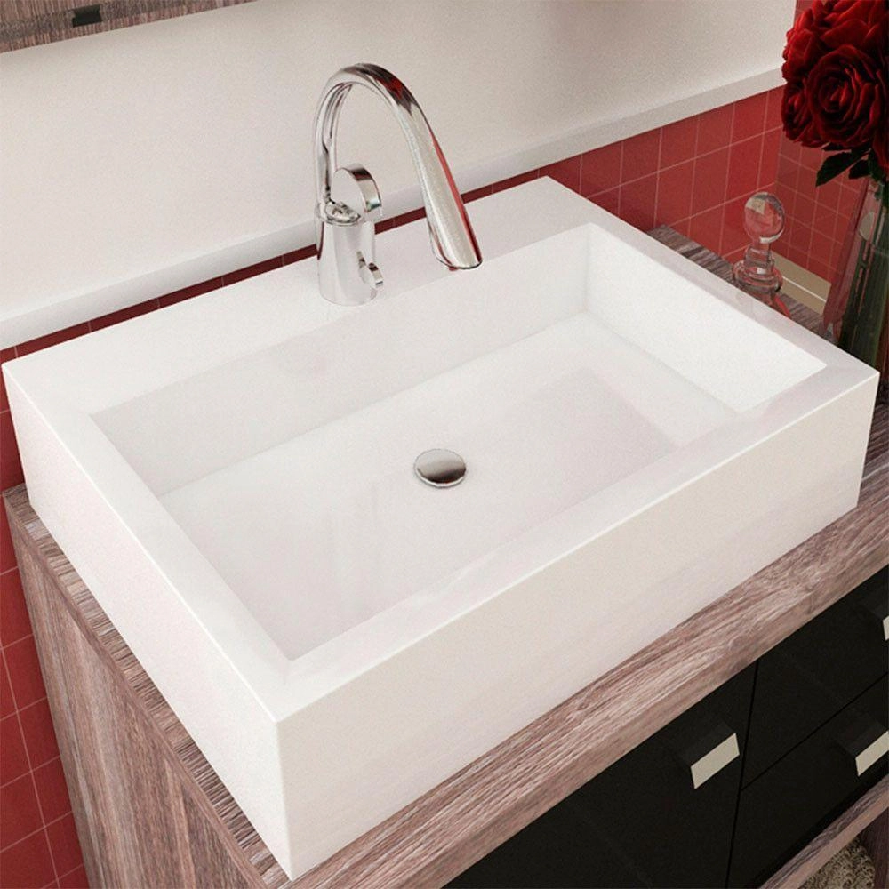 Cuba De Apoio Paris Para Banheiro 57x38.5cm Branco
