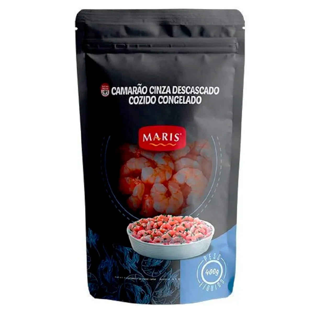 Camarão Descascado Cozido e Congelado 71/90 Maris Pcte 400 g