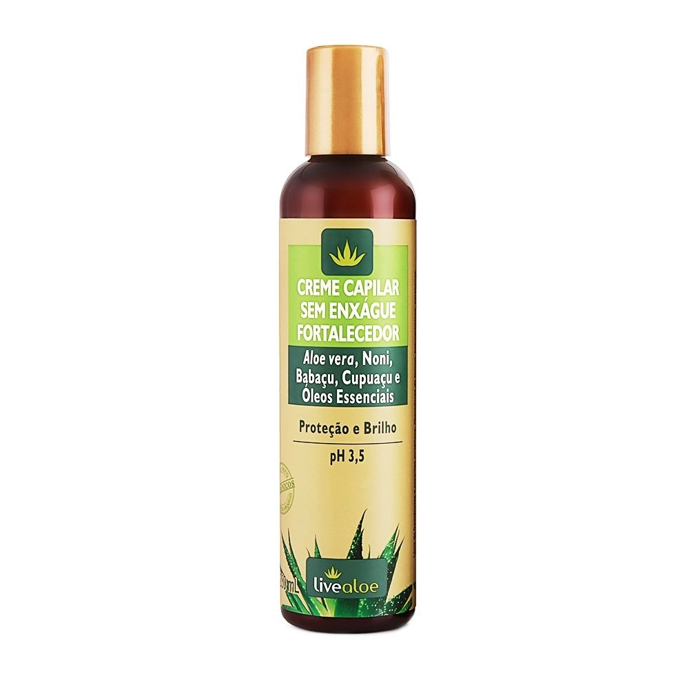 Live Aloe Creme Capilar Sem Enxague Fortalecedor 200ml