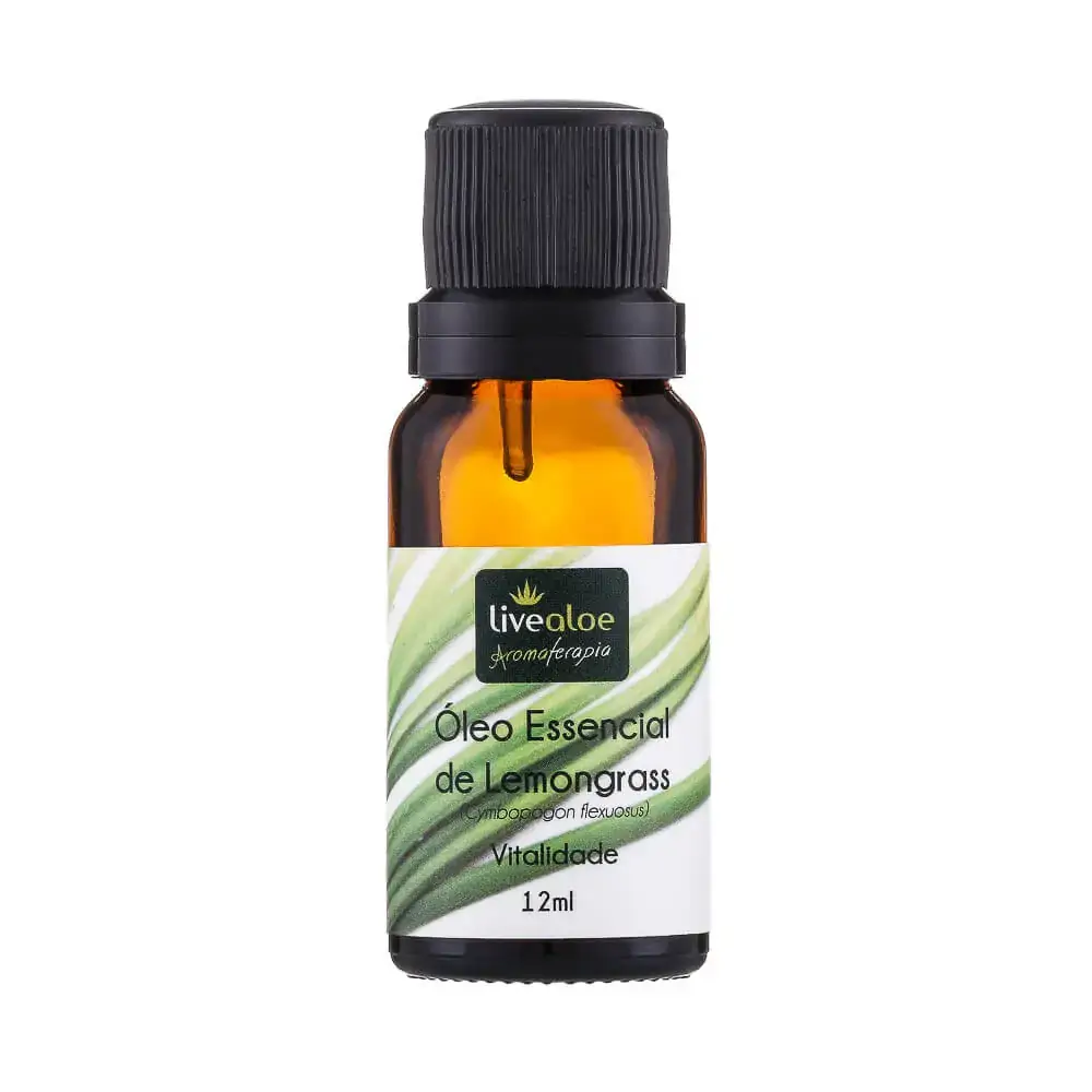 óleo Essencial De Lemongrass 12 Ml Livealoe