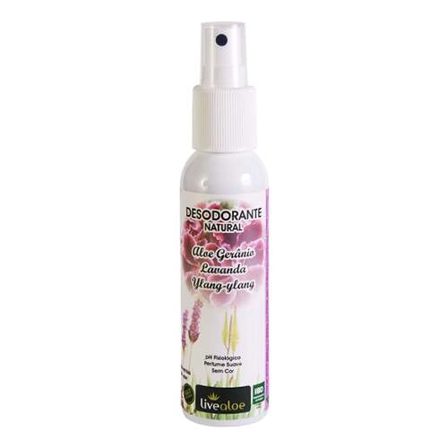 Desodorante Natural Aloegeranio 120ml Live Aloe Live Aloe