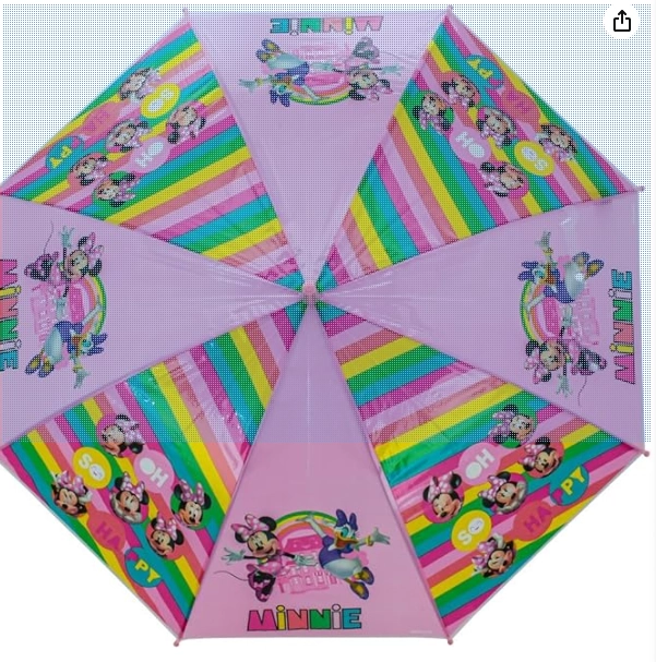 Sombrinha Minnie Brizi 48cm Vermelha E Amarelo