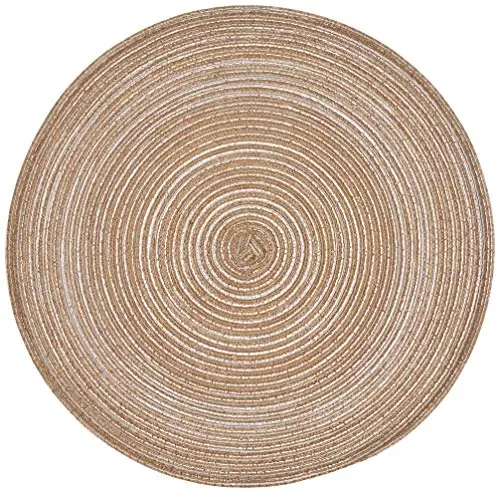 Lugar Americano Redondo 38CM Marrom Mesclado Mimo STYLE JA10196 3598