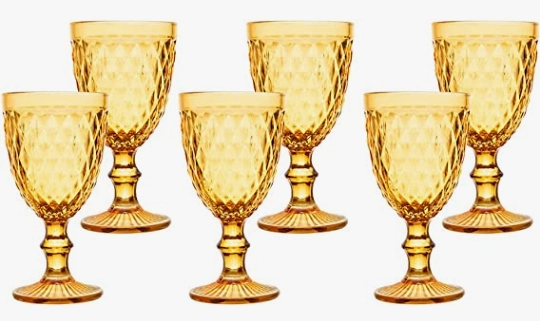 Jg.6 Tacas Mimo Style Verre P/agua Ambar