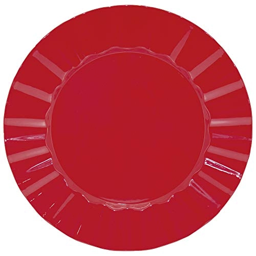 Sousplat Plissado Sp14741 Vermelho Mimo Style