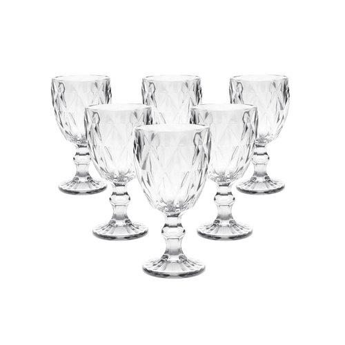 Conjunto de Taças para Vinho 6 Peças Vitral Verre Clear 240ML Mimo STYLE TC14841 5082