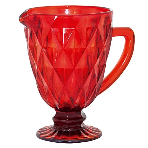 Jarra Vermelha Vitral Verre Tc14858 Mimo Style