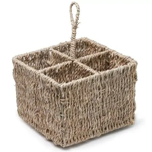 Porta Talheres Quadrado Natural 15,5 X 25 X 33CM Mimo STYLE YK1503 5492