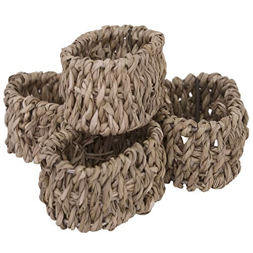 Jogo de Aneis para Guardanapo Rattan 4 Peças Mimo STYLE YK1509