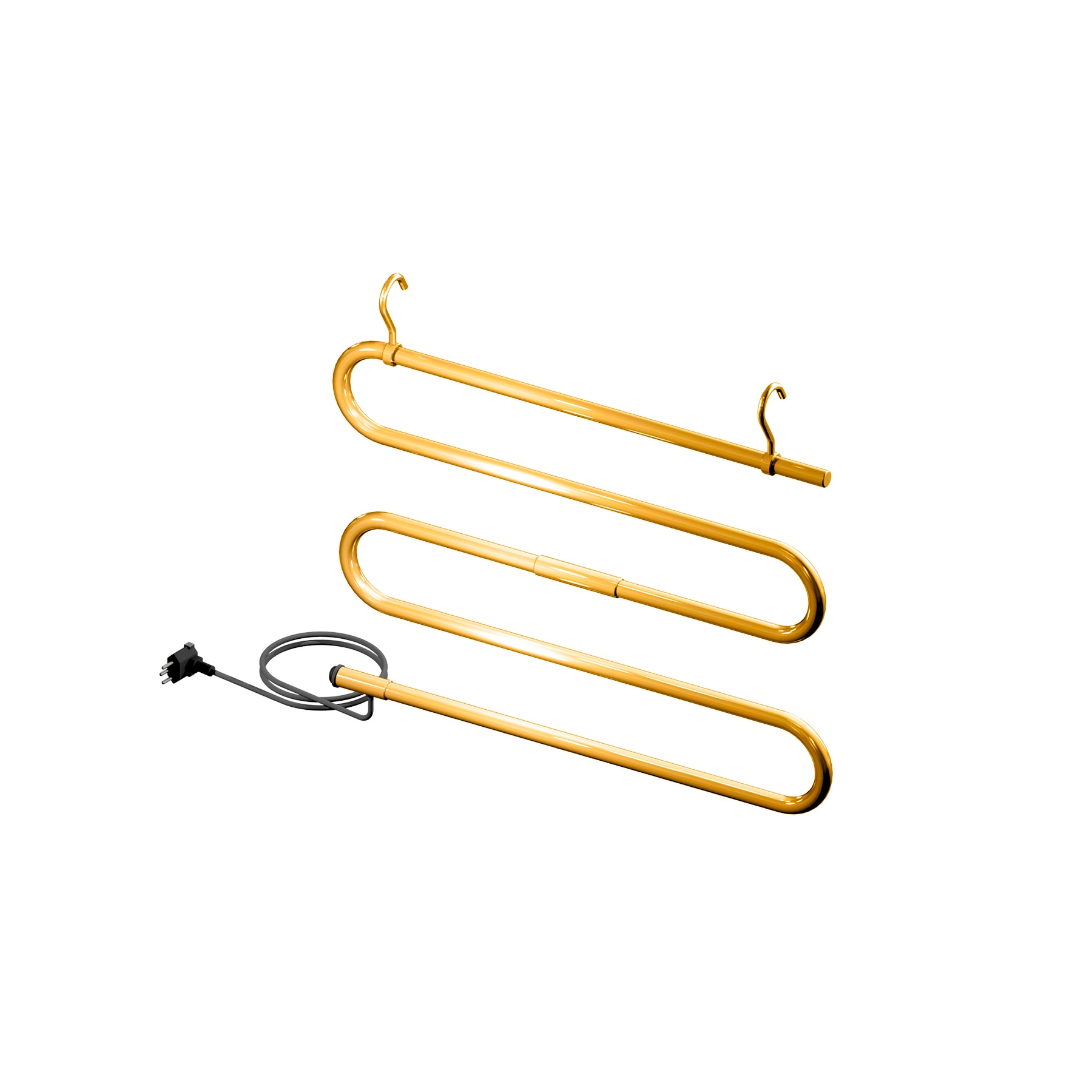Toalheiro Térmico Portátil 127V Round Ouro Metalworks by Crismoe