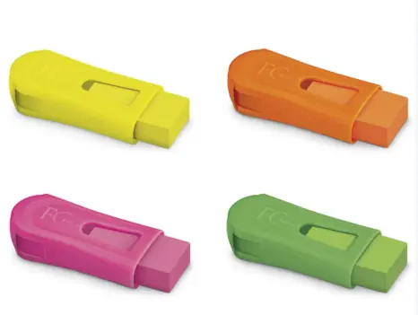 Apontador C/ Deposito Borracha Neon Sortida Fabercastell