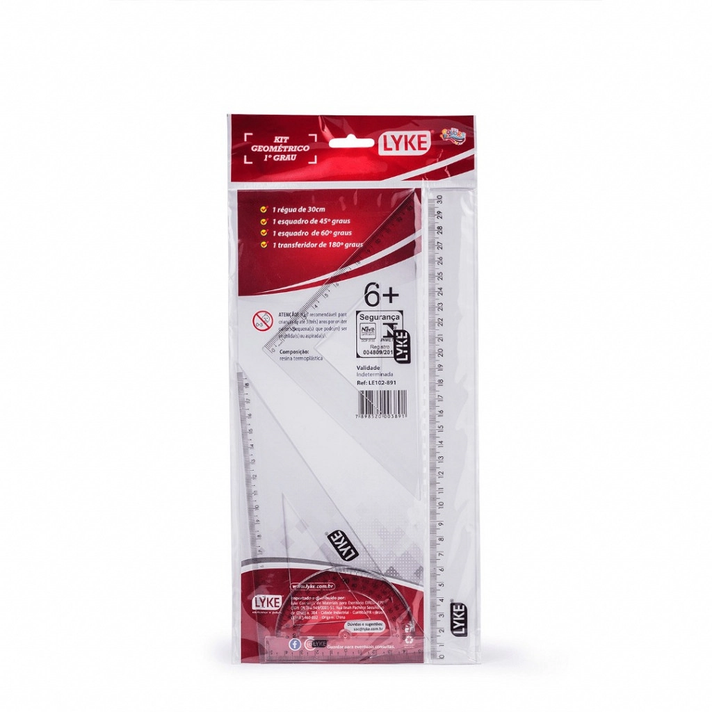 Kit Geometrico Acrilico 4pcs Le102 891 Lyke