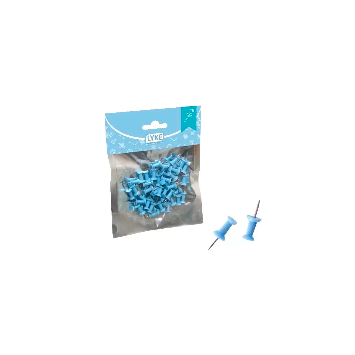 Alfinete Tipo Taca Azul C 50 Lo101 608 Lyke