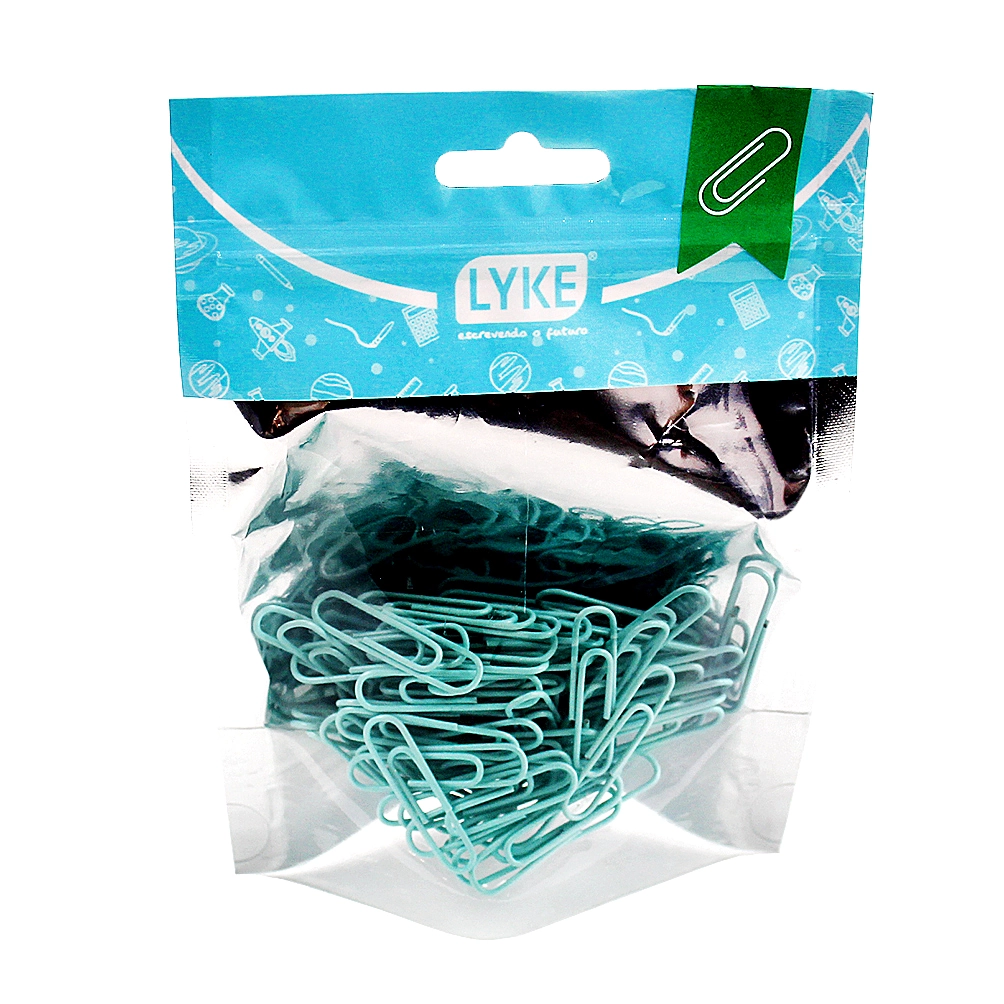 Clipes 3,3cm N 2/0 100un Lyke Pastel Verde