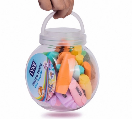 Caneta Marca Texto Lyke Tons Pastel