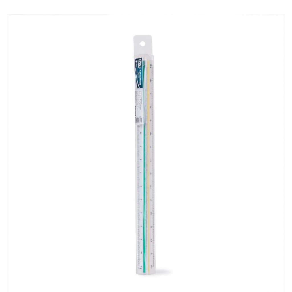 Escalimetro 30cm Regua Triangular Lo101 015 Lyke