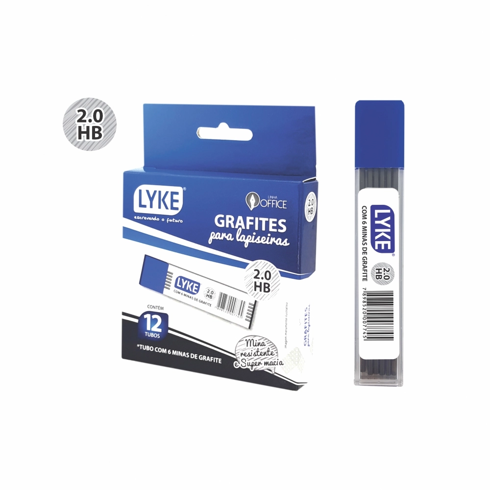 Grafite 2.0mm 12 Tubos Lo101 487 Lyke