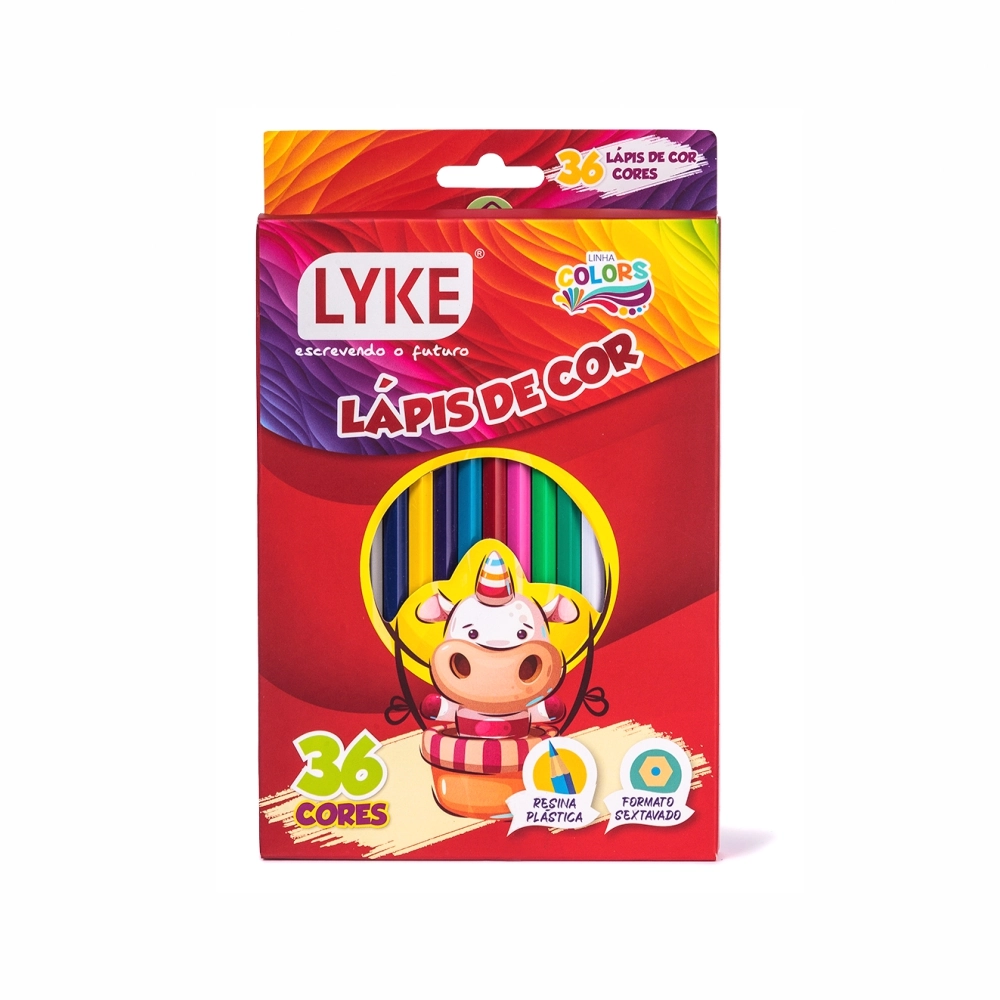 Lapis 36 Cores Resina Plast Le102 573 Lyke
