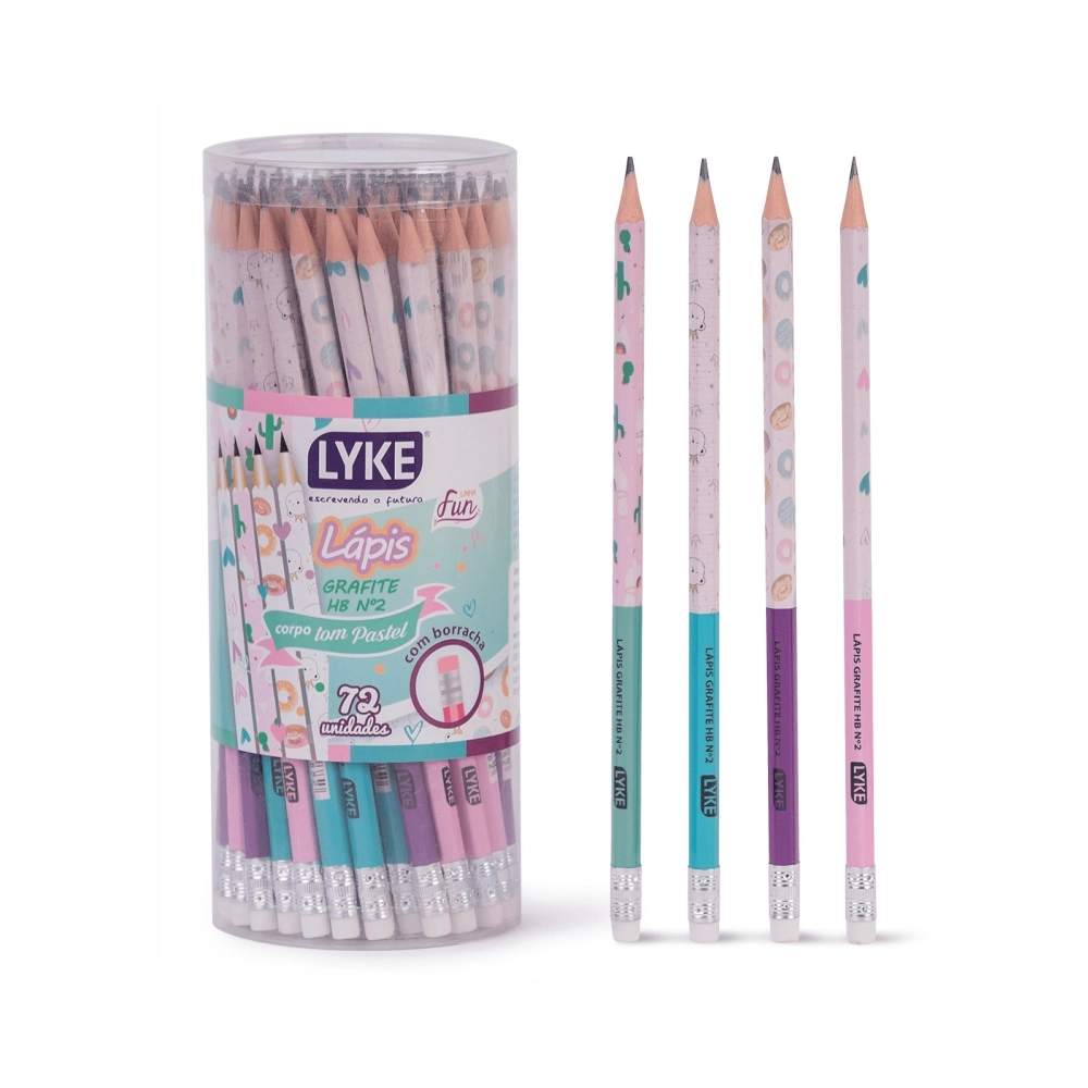 Lapis Grafite Hb Pastel Borracha Le102 173 Lyke
