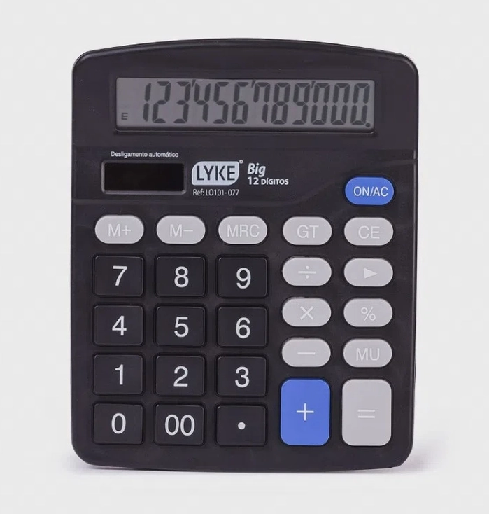 Calculadora 12 Digitos Big Lo101 077 Lyke