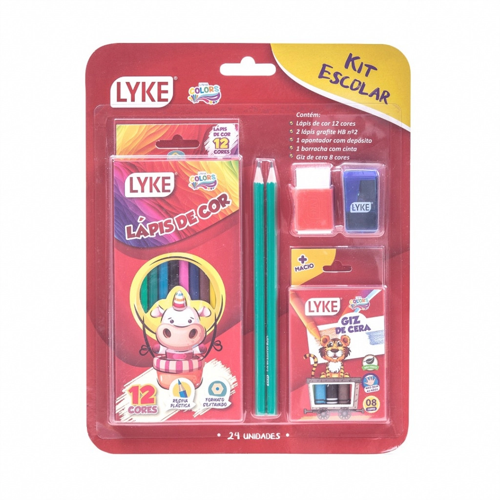Kit Escolar 24 Pecas 102177 Lyke