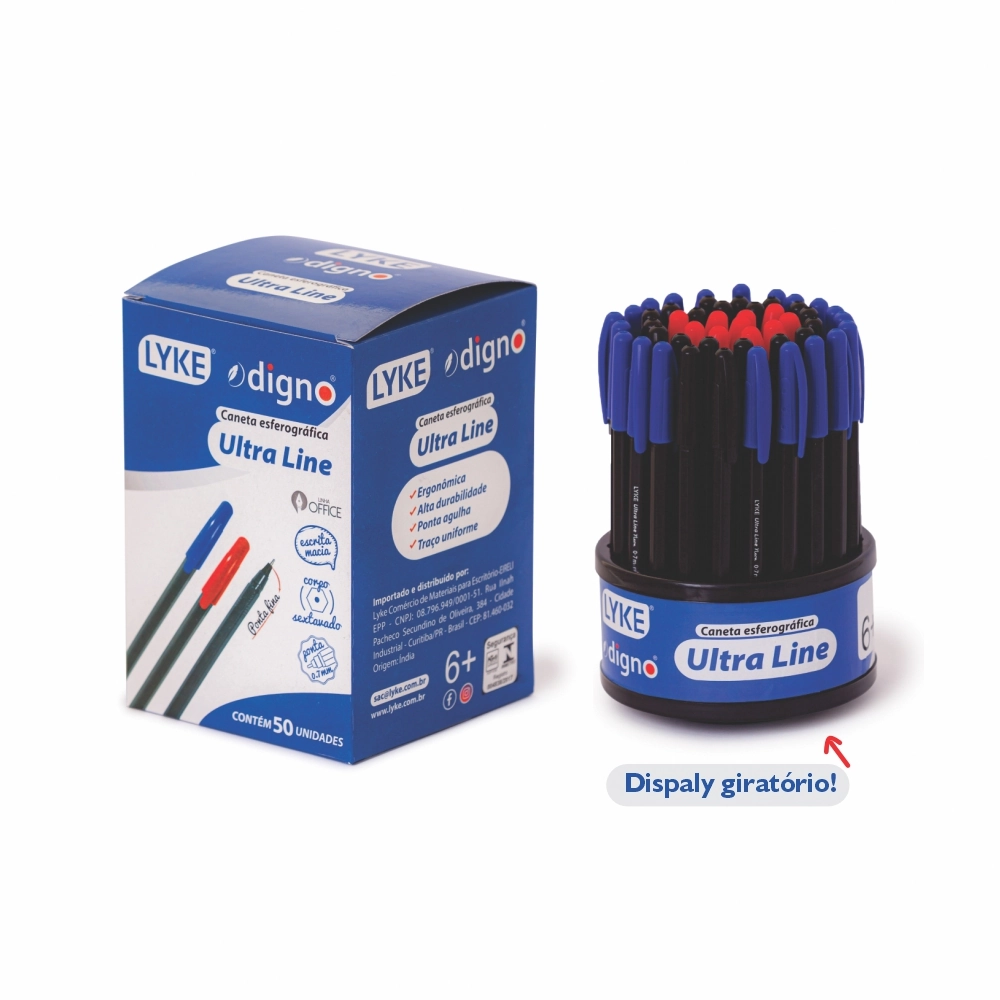 Caneta Esferografica Ultra Line Basic 101089 Lyke
