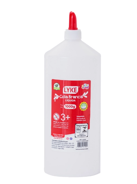 Cola Liquida Branca 1kg 102030 Lyke