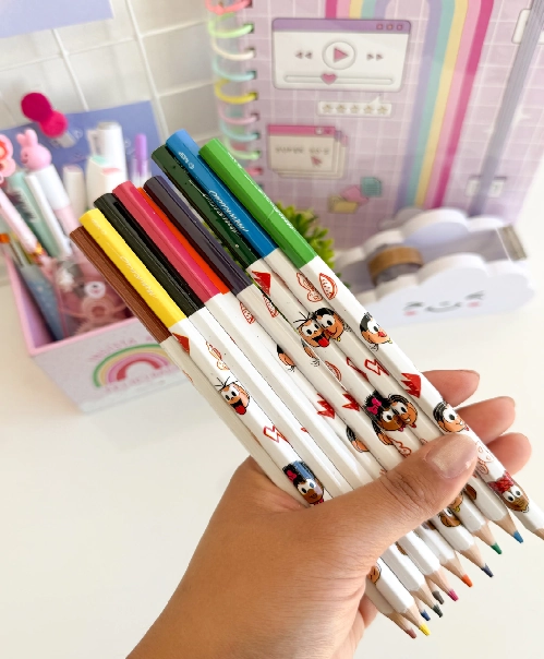 Lapis 12 Cores Resina Plastica Turma Da Monica 200109 Lyke