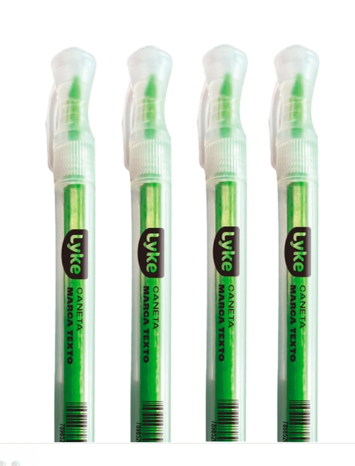 Caneta Marca Texto Verde Neon 101263 Lyke