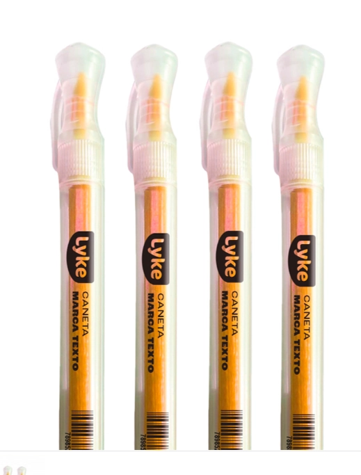 Caneta Marca Texto Laranja Neon 101264 Lyke