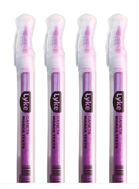 Caneta Marca Texto Roxo Neon 101267 Lyke