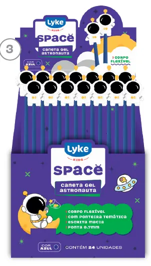 Caneta Esferografica Gel Astronauta 101818 Lyke