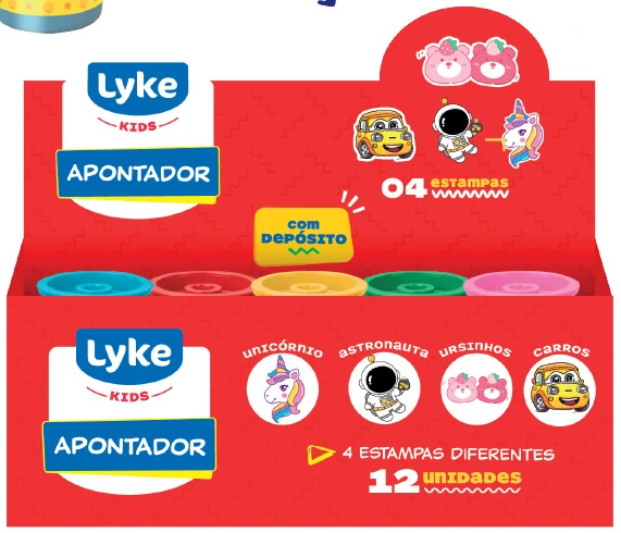 Apontador Deposito Cilindrico Turma Da Monica 200126 Lyke