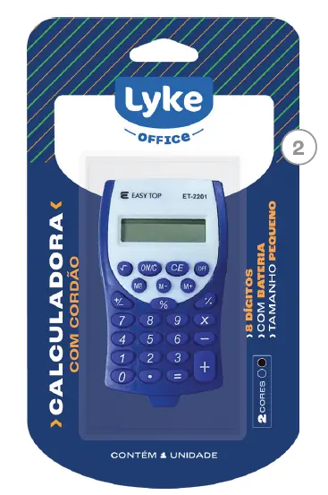 Calculadora Bolso 8 Digitos Azul 101979 Lyke