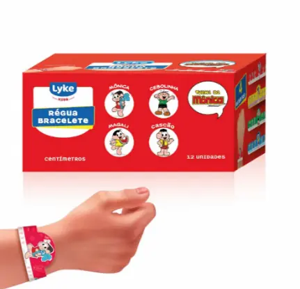Regua Bracelete Turma Monica 20cm 200127 Lyke