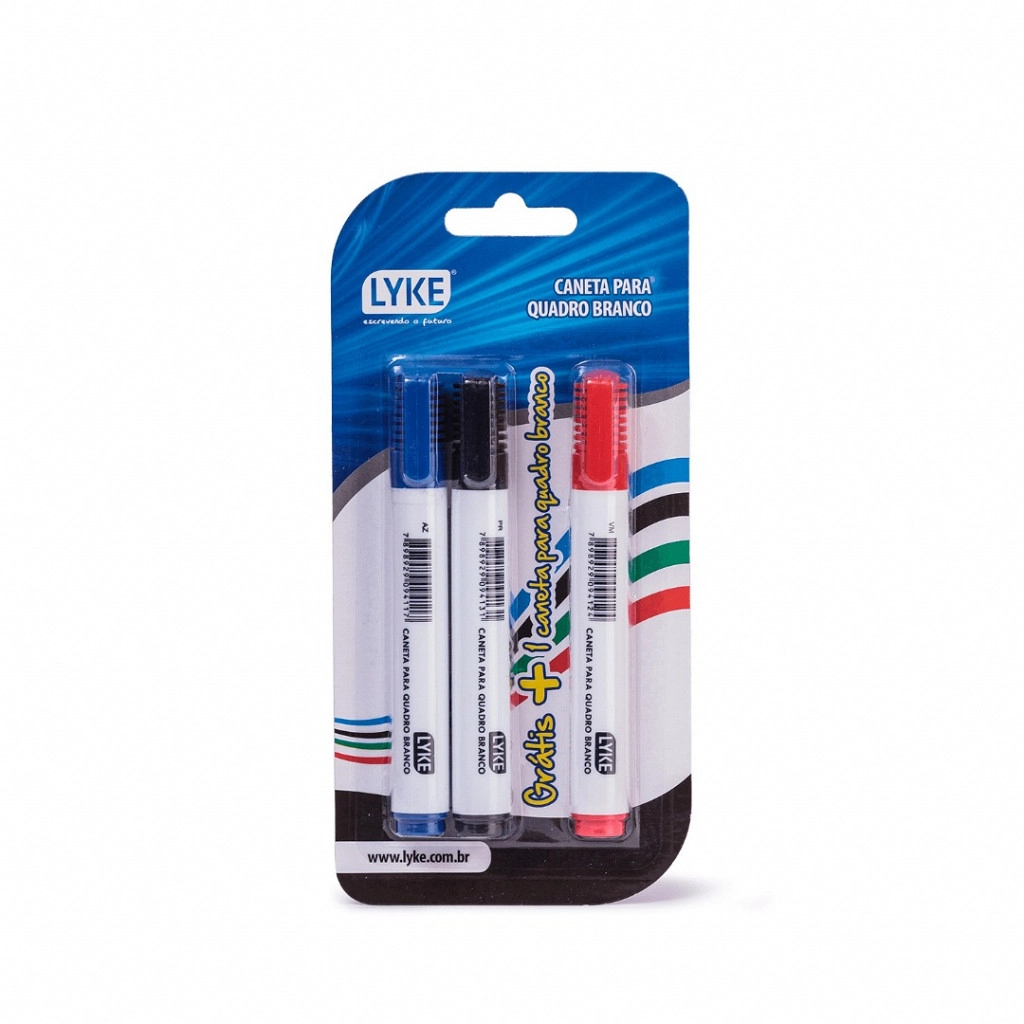 Caneta Quadro Branco Cartela C 3 Sortida Lo101 908 Lyke